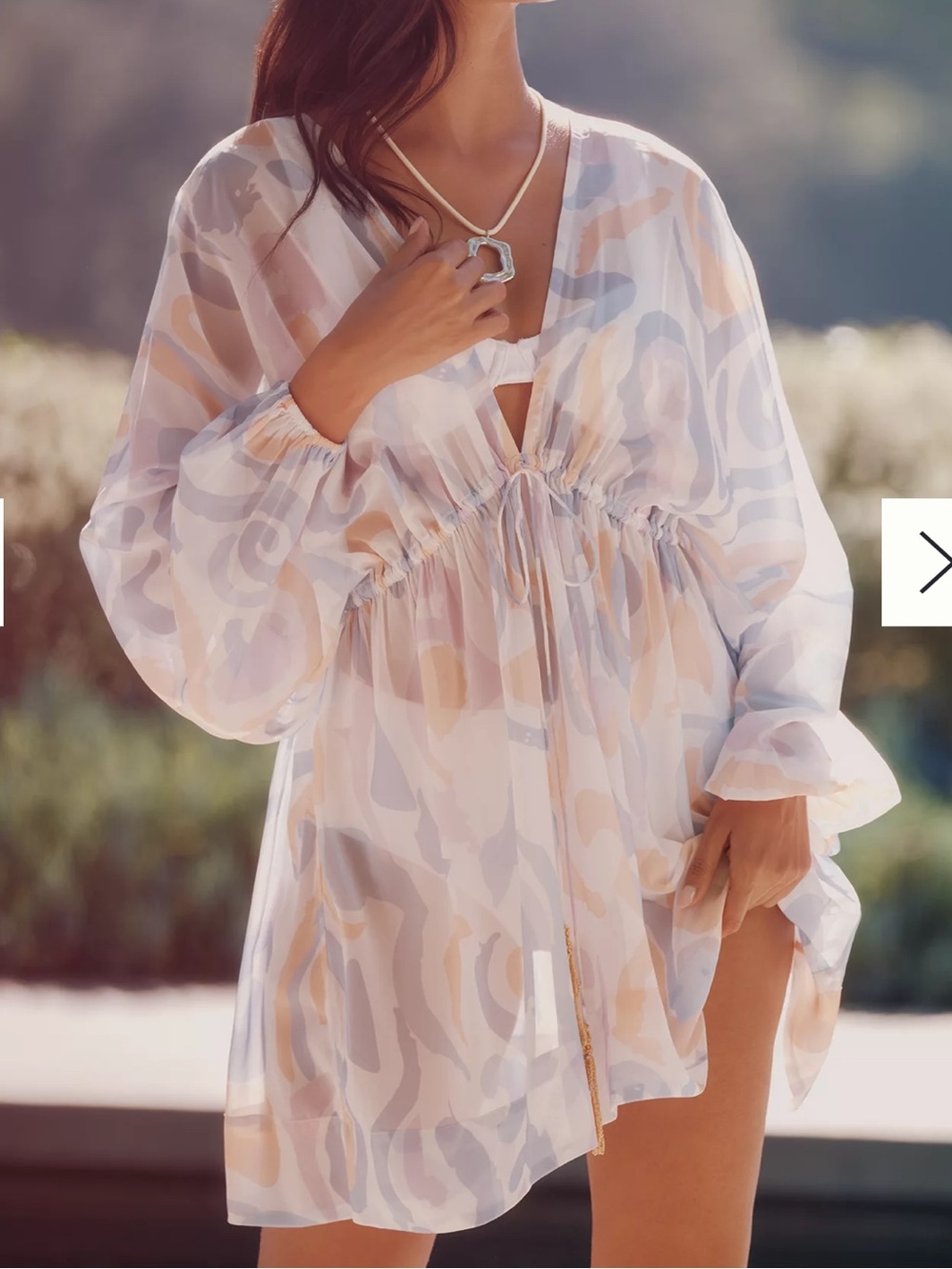 Celandine Anthropologie Caftan Cover-up NWT